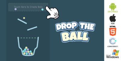 Drop the Ball - Puzzle Game Template in Construct 3