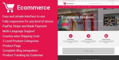 Ecommerce - Responsive Ecommerce Business Management Script