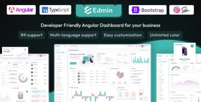 Edmin - Angular 21 Admin Dashboard Template