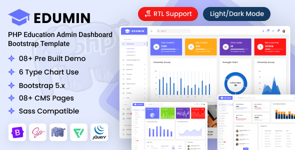 EduMin - PHP Education Admin Dashboard Bootstrap Template EduMin - PHP Education Admin Dashboard Bootstrap Template