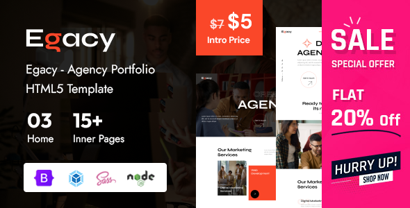 Egacy - Agency Portfolio HTML5 Template Egacy - Agency Portfolio HTML5 Template