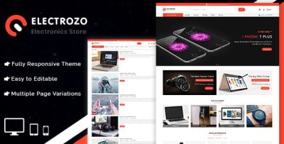 Electrozo - Responsive Multipurpose OpenCart 3 Theme
