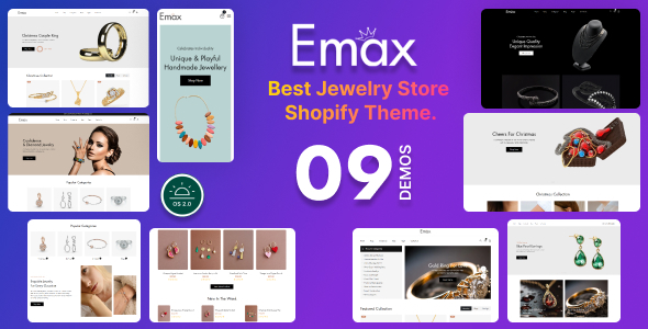 Emax - Modern Jewelry Store Shopify OS 2.0 Theme Emax - Modern Jewelry Store Shopify OS 2.0 Theme