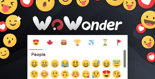 Emoji / Emoticons - The Ultimate WoWonder Emoji / Emoticons Plugin Emoji / Emoticons - The Ultimate WoWonder Emoji / Emoticons Plugin