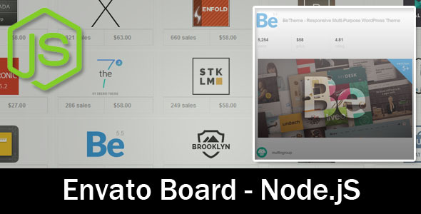 EnvatoBoard - Node.jS Application EnvatoBoard - Node.jS Application