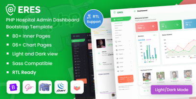 ERES - PHP Hospital Admin Dashboard Bootstrap Template