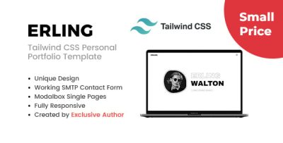 Erling - Tailwind CSS Personal Portfolio Template