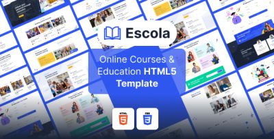 Escola - Online Courses, School, University & Education Template Multipurpose