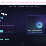 Esports & Gaming HTML5 Template for Game Studios, Streamers, Tournaments & Gaming