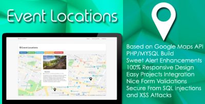 Event Locations - PHP/MYSQL Plugin