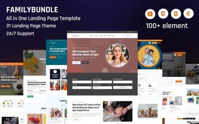 FamilyBundle - All-in-One Landing Page Template