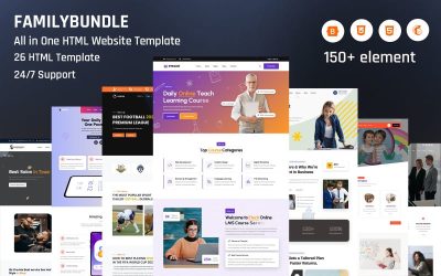 FamilyBundle - All-in-One Premium HTML Template Collection