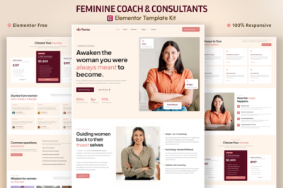 Femia - Feminine Life Coach Elementor Template Kit