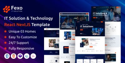 Fexo - IT Solution & Technology React NextJS Template