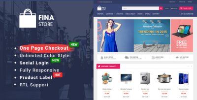 Fina - Responsive Multipurpose OpenCart 2.3 Theme