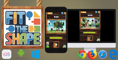 Fit the Shape Puzzle - HTML5 Game (Phaser 3)