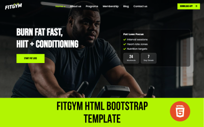Fitgym - Modern Fitness & Gym Center HTML Template