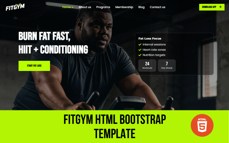 Fitgym - Modern Fitness & Gym Center HTML Template Fitgym - Modern Fitness & Gym Center HTML Template