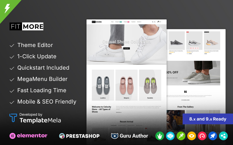Fitmore - Sneaker Shoes Store Prestashop Theme Fitmore - Sneaker Shoes Store Prestashop Theme