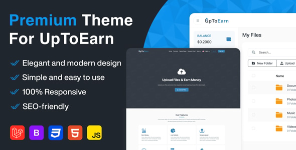 Flaty - Premium Theme For UpToEarn Flaty - Premium Theme For UpToEarn