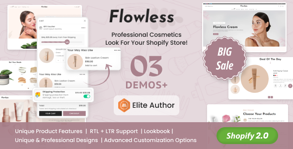 Flowless - Beauty & Cosmetics Shopify Theme Flowless - Beauty & Cosmetics Shopify Theme