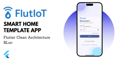 FlutIoT - Smart Home UI Template Clean Architecture BLoC