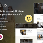 FlyLUX - Private Jets and Airplane Charter Company Elementor Kit