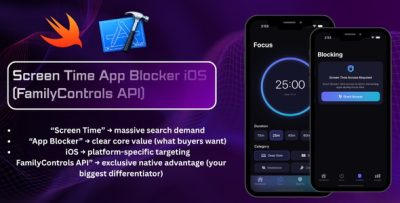 FocusGuard - Screen Time & App Blocker iOS App (SwiftUI, Screen Time API, StoreKit 2)