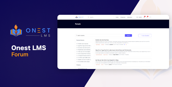 Forum Discussion Addon for Onest LMS Forum Discussion Addon for Onest LMS