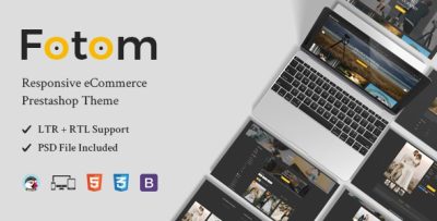 Fotom - Photography Responsive Prestashop Theme
