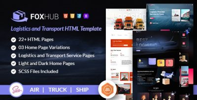 Fox Hub - Logistics and Transport HTML Template