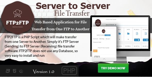 FTP2FTP - Server to Server File Transfer PHP Script FTP2FTP - Server to Server File Transfer PHP Script