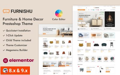 Furnishu - Furniture & Home Decor Store Prestashop Responsive Theme