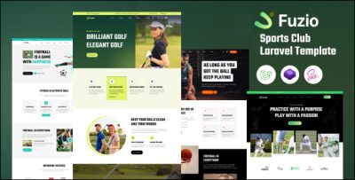 Fuzio - Sports Club Laravel Template