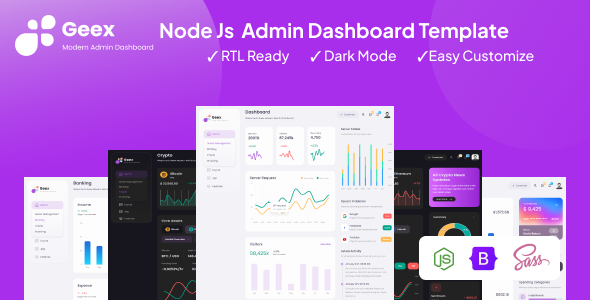 Geex - NodeJs Responsive Admin & Dashboard Template Geex - NodeJs Responsive Admin & Dashboard Template