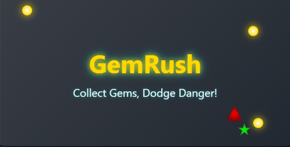 GemRush: HTML5 Arcade Game Template - Pure JavaScript & Mobile Ready GemRush: HTML5 Arcade Game Template - Pure JavaScript & Mobile Ready