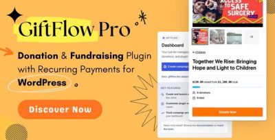 GiftFlow Pro - Donation & Fundraising Plugin with Recurring Payments for WordPress