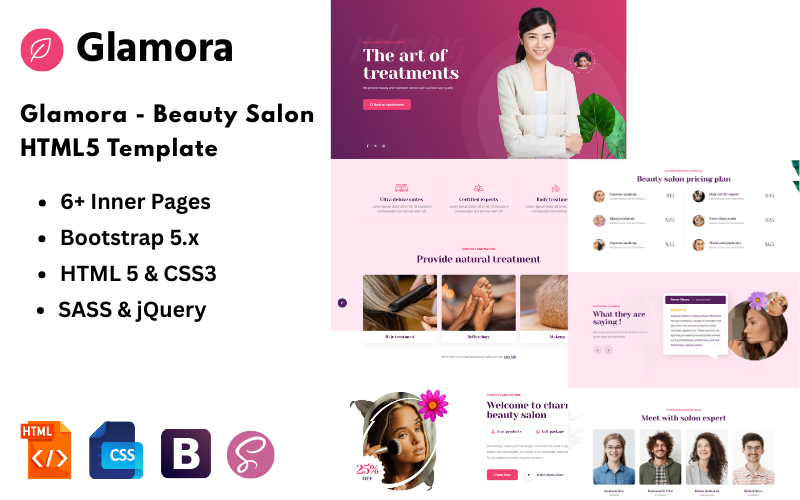 Glamora - Beauty Salon HTML5 Template Glamora - Beauty Salon HTML5 Template