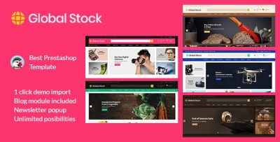 Global Stock - Jewellery Electronics Bakery Vegitable Prestashop Store
