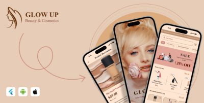Glow Up - A Complete Beauty Shopping App UI Kit In Flutter