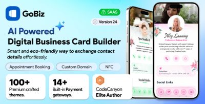 GoBiz - vCard SaaS AI Digital Business Card Builder