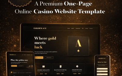 GoldenAce | Casino Template |