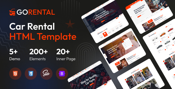 Gorental - Car Rental & Listing HTML Template Gorental - Car Rental & Listing HTML Template
