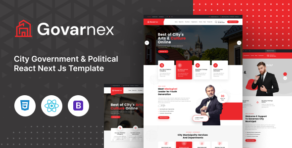 Govarnex - Municipal and Government React Next Js Template Govarnex - Municipal and Government React Next Js Template