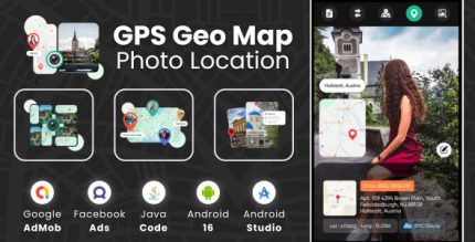 GPS Geo Map Photo Location with AdMob Facebook Ads Android