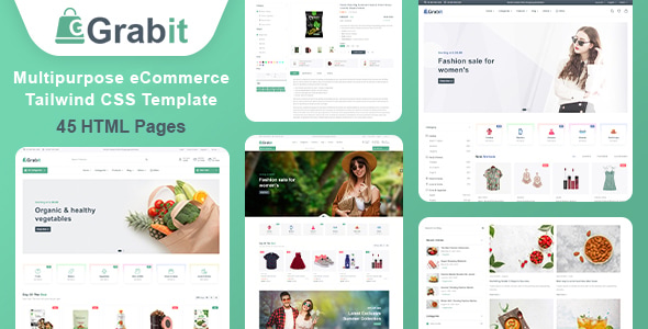 Grabit - Multipurpose eCommerce Tailwind CSS Template Grabit - Multipurpose eCommerce Tailwind CSS Template