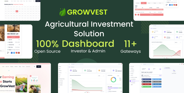 GrowVest - Agricultural HYIP Investments Solution GrowVest - Agricultural HYIP Investments Solution