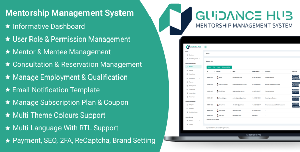 Guidance Hub SaaS - Mentorship Management System Guidance Hub SaaS - Mentorship Management System