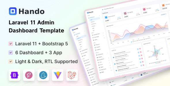 Hando - Laravel 11 Admin & Dashboard Template Hando - Laravel 11 Admin & Dashboard Template