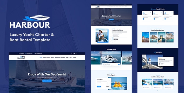 Harbour - Luxury Yacht Charter & Boat Rental Template Harbour - Luxury Yacht Charter & Boat Rental Template